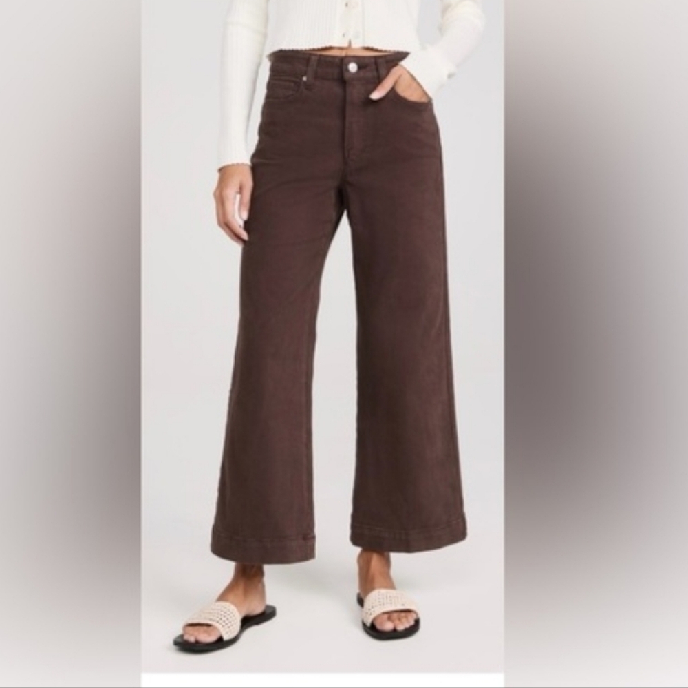PAIGE Wide-Leg Cropped Pants